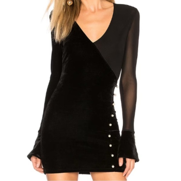 NBD Black Mariella Bodycon Velvet Dress - Picture 2 of 11